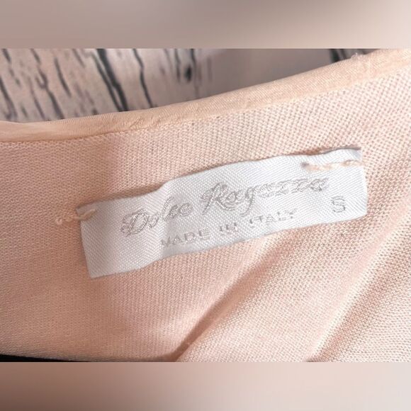 Dolce Ragazza Silk Layered Blouse Sequin Trim S - Picture 5 of 6